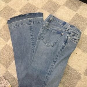 7 For All Mankind Light Blue Boot-Cut Jeans